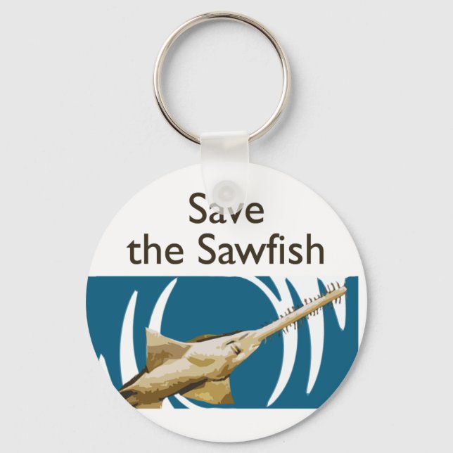 Salve O chaveiro De Peixe-Sawfish (Frente)
