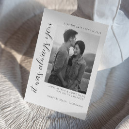 Salve o convite para o casamento Elegante