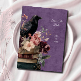 Salve o Dia do Casamento Dark Academia Místico Cor