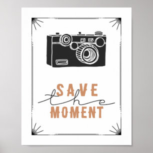 Salve O Impressão Da Câmera Momento Vintage