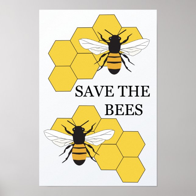 Salve o Poster Inspiracional Bees (Frente)