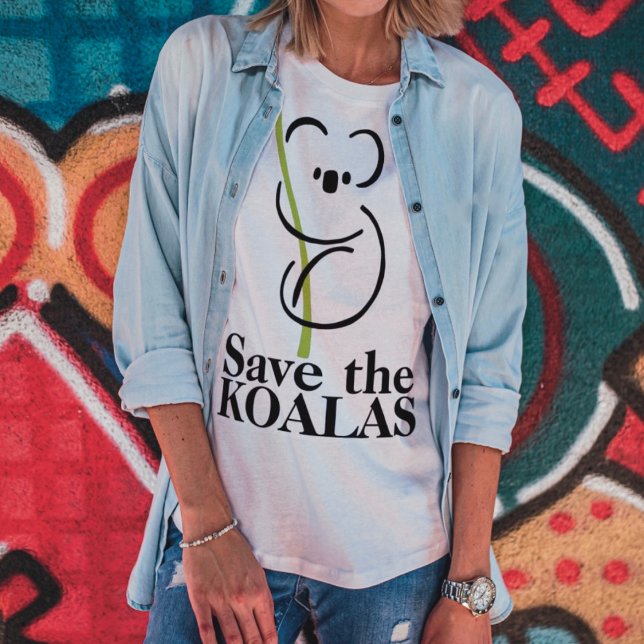 Salve o T-Shirt de Koalas (Criador carregado)
