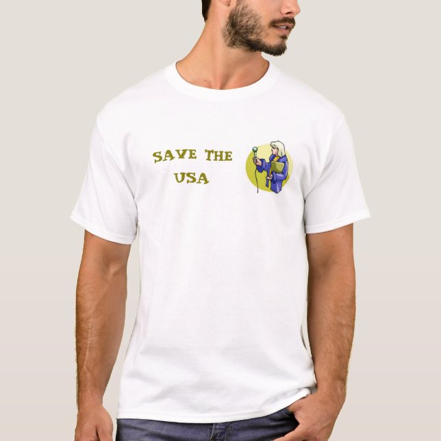 SALVE os EUA camiseta (Frente)