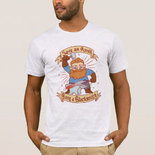 Salve um Anvil Bang um Blacksmith T-Shirt