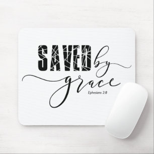Salvo pela Grace Bíblia Ephesianos 2:8 Mouse Pad