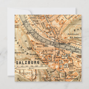 Salzburgo, Áustria - Mapa das Vintagens