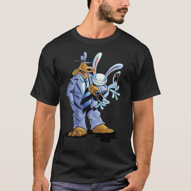 Sam &amp; Max - Hug Art Essential T-Shirt (Frente)