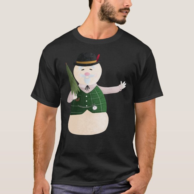 Sam, o Snowman Classic T-Shirt (Frente)