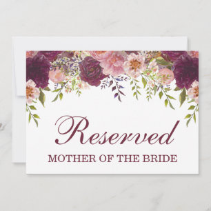Samantha Rustic Burgundy - Sinal de Casamento Rese