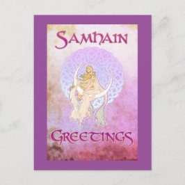 Samhain saúda cartão postal da Deusa Lunar