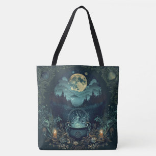 Samhain Tote Bags nórdico - Design de Caldeirão de