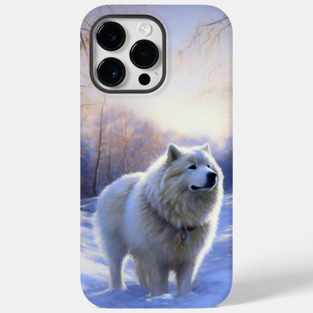 Samoyed Deixe Nevar Natal (Verso)