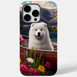 Samoyed em uma Canoa: Uma Aventura Cênica