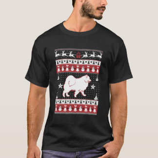 Samoyed Ugly Christmas Sweater Xmas T-Shirt Samoye
