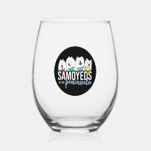 Samoyeds do logótipo da Península