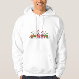 samoyeds em suéteres de Natal