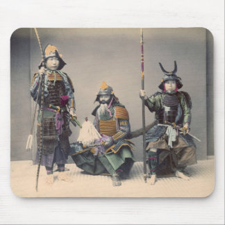 Samurai 3 na foto Mousepad do vintage da armadura