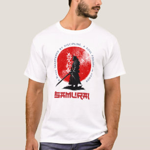 Samurai – Camiseta Minimalista do Guerreiro com Po