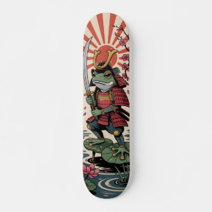 Samurai Frog guerreiro Skateboard