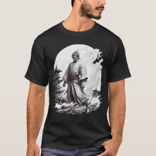 Samurai Japonês Ilustração T-Shirt