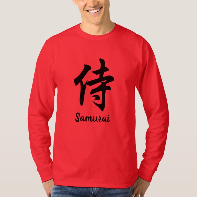 Samurai Japonês Kanji T-Shirt (Frente)