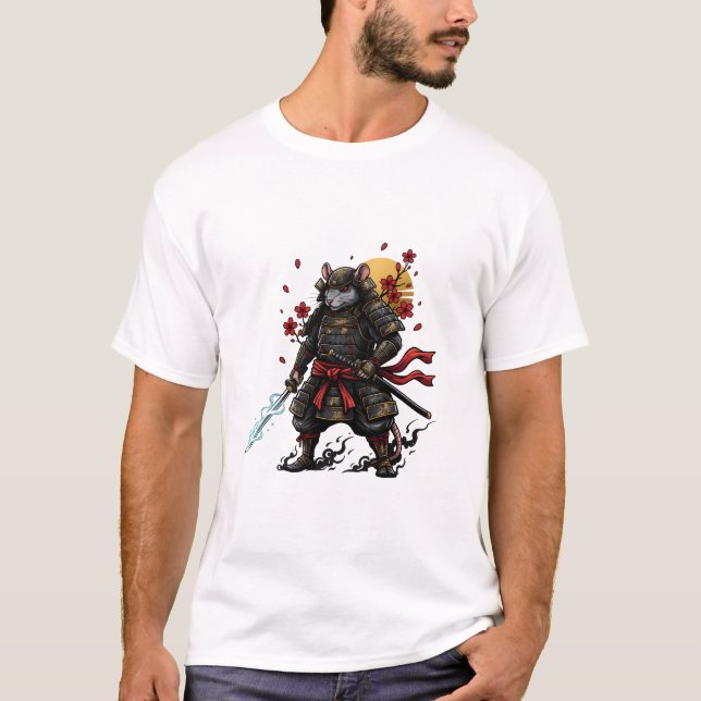 Samurai Rat Men's T-Shirts (Frente)
