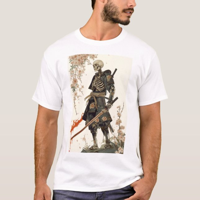 Samurai Skeleton Warrior T-Shirt (Frente)