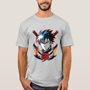Samurai Soul Camiseta Anime para Homens