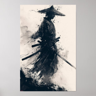 Samurai Warrior em cena Poster