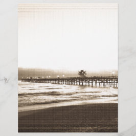 San Clemete píer California - Foto de vintage