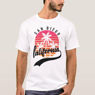 San Diego, California Retro Sunset Men's T-Shirt