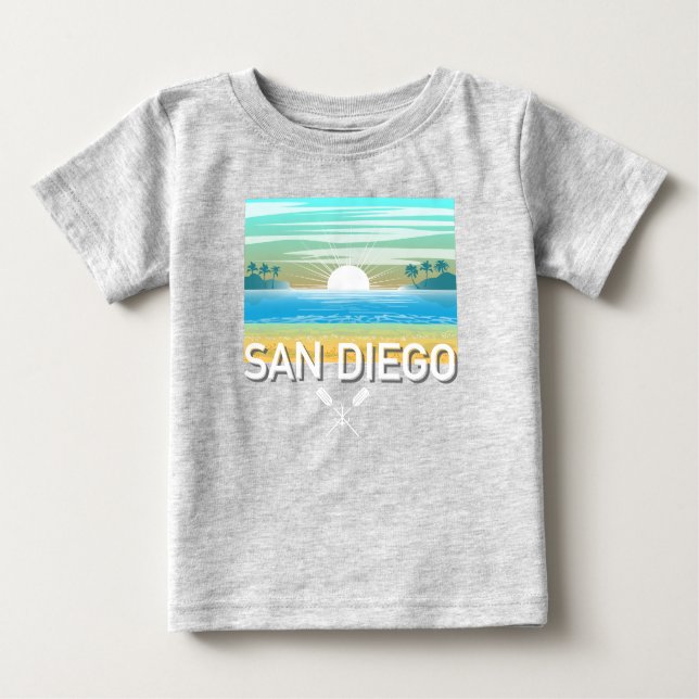 San Diego Design - Baby Fine Jersey T-Shirt (Frente)