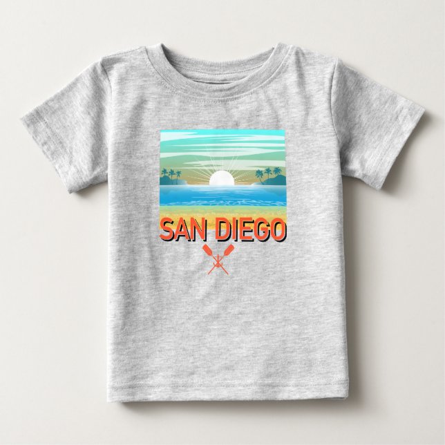 San Diego Design - Baby Fine Jersey T-Shirt (Frente)