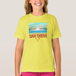 San Diego Design - Camisa T Básica Para Meninas