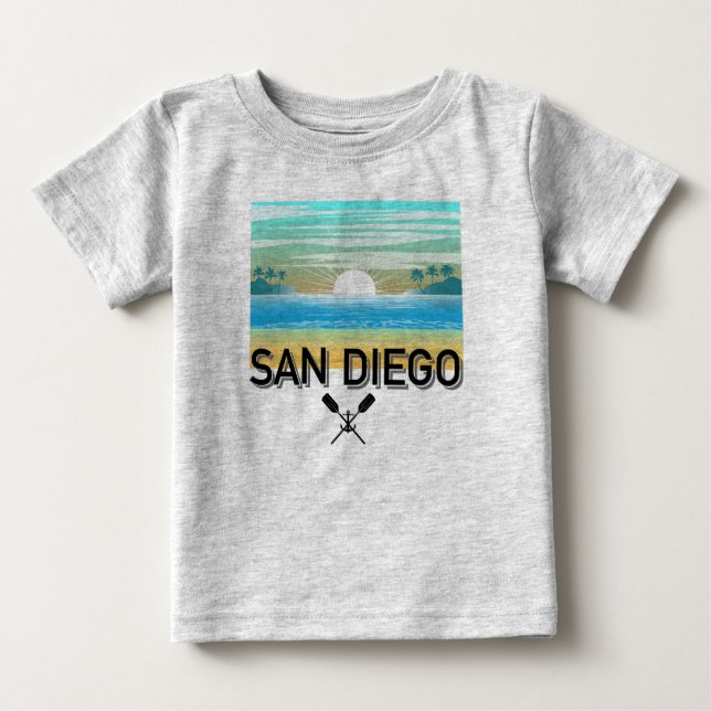 San Diego Design - Camiseta de Jersey Fina para Be (Frente)