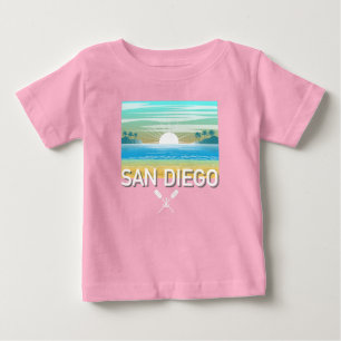 San Diego Design - Camiseta de Jersey Fina para Be