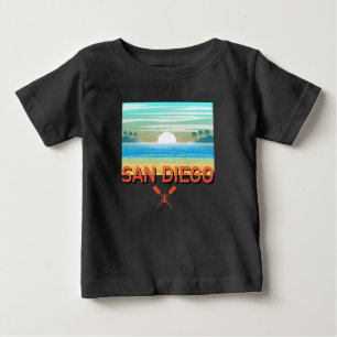 San Diego Design - Camiseta de Jersey Fina para Be