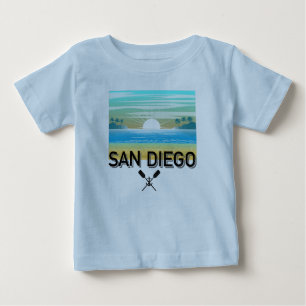 San Diego Design - Camiseta de Jersey Fina para Be