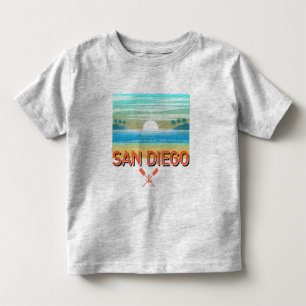 San Diego Design - Camiseta de Jersey Fina para Cr