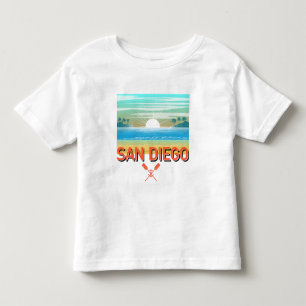 San Diego Design - Camiseta de Jersey Fina para Cr