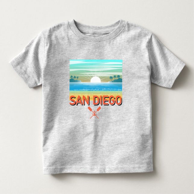 San Diego Design - Toddler Fine Jersey T-Shirt (Frente)