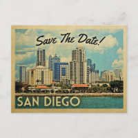 San Diego Salve Os Cartões Postais Da Data Vintage