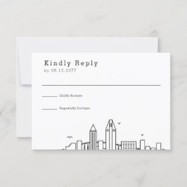 San Diego Wedding | RSVP Skyline Estilizado