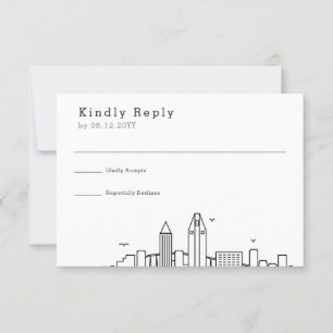 San Diego Wedding   RSVP Skyline Estilizado