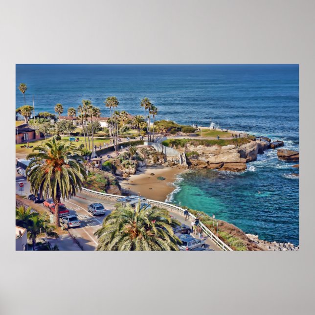 San Diego's La Jolla Cove Poster (Frente)