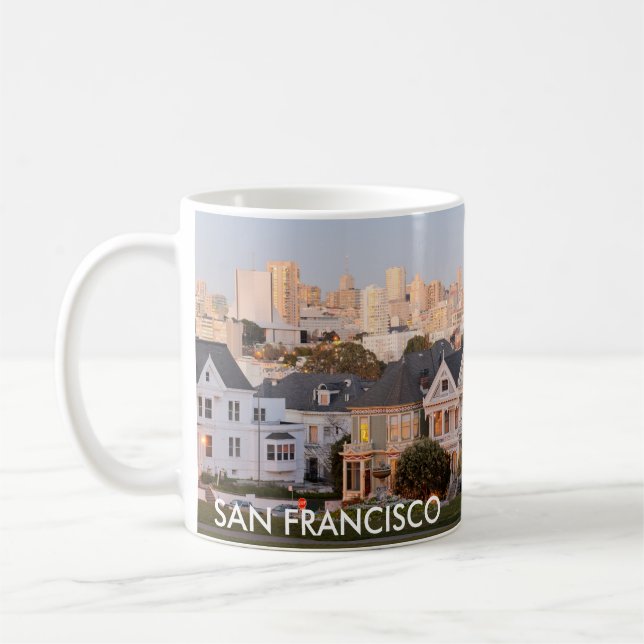 San Francisco - caneca de café pintada das (Esquerda)