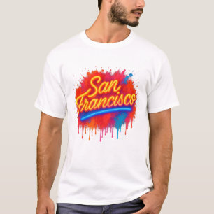 San Francisco Neon Splash Street T-Shirt