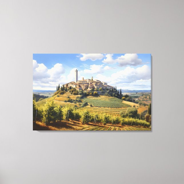 San Gimignano, Toscana - Itália - Impressão de Tel (Frente)