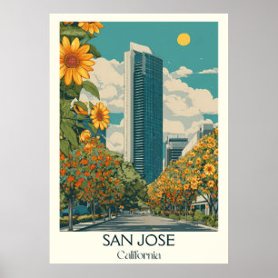 San Jose California Art Impressão   Vale do Silíci