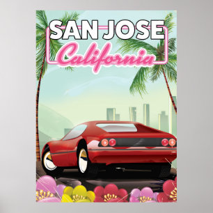 San Jose, poster de viagens da Califórnia